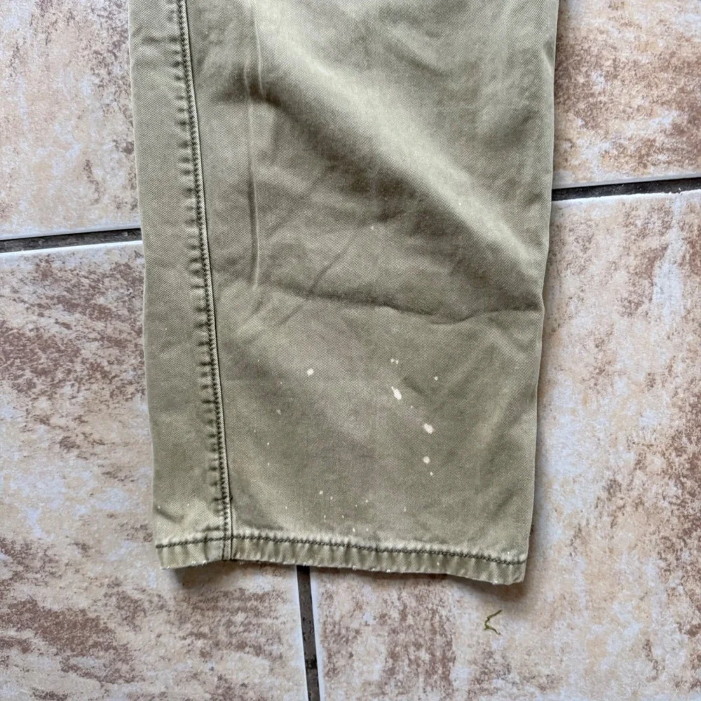 Levis Mens Cargo Pants 36x34 Khaki Olive Drab Cotton‎ Straight Leg